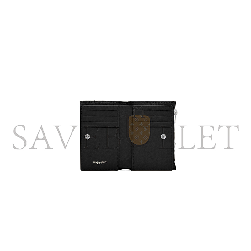 Y*L cassandre matelassÉ fragments bi-fold wallet in grain de poudre leather 668287bow021000 (13*9.5*2.5cm)